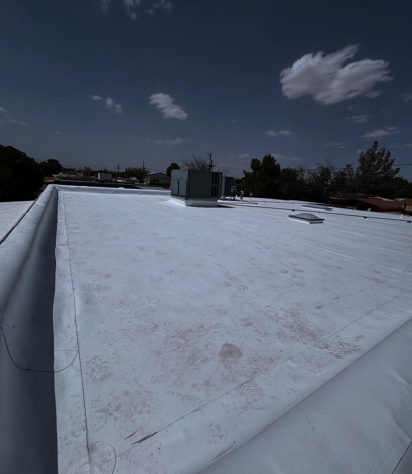 Commercial flat roof project in El Paso TX